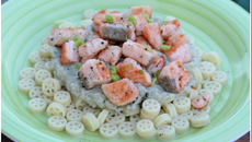 Saumon sauté, sauce légère au fenouil et à l'origan