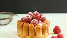 Tartelettes de cigarettes russes Delacre à la rose et aux framboises