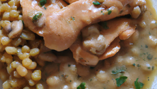 Risotto au poulet et lentilles