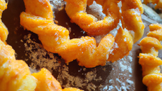 Torsade croustillante au parmesan et curry