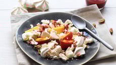 Eton mess à la pêche