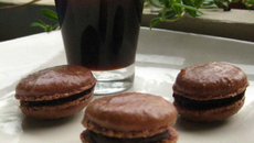 Macarons au chocolat intense