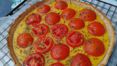 Tarte tomate à la moutarde