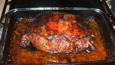 Pintade farcie à la mousse de foie d'oie