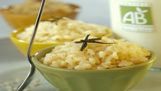 Riz au lait bio au thé vert