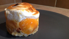 Entremet meringué à l'abricot