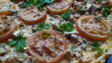 Tarte aux foies de volaille