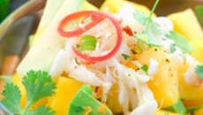 Salade de crabe, avocat et mangue M'les Fruits