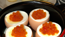 Œufs en cocotte au caviar de tomate