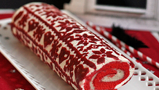 Bûche de Noël aux marrons Jacquard