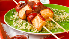 Brochettes de saumon