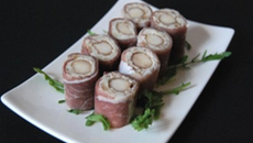 Maki jambon cru roquefort fruits secs poire