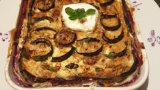 Flan d'aubergines et feta