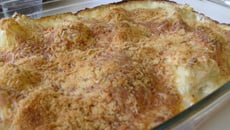 Gratin choux fleurs croustillant