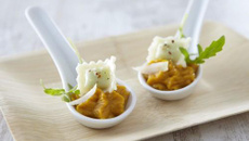 Ravioles du dauphiné en cuillère au potiron et miel