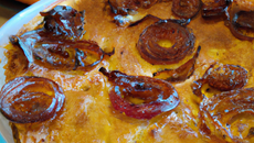 Clafoutis oignon carotte cannelle