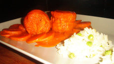 Maidaillon de sole sauce lait de coco tomate