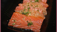 Mille feuilles de saumon au pamplemousse