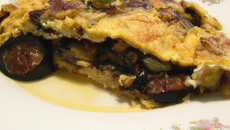 Omelette aux aubergines