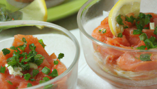 Tartare de saumon très léger