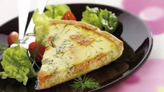 Tarte au saumon et au Chavroux