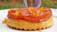 Tatin de butternut aux écorces d'oranges confites & chocolat blanc