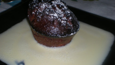 Muffin au chocolat cœur praliné