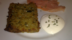 Galette de courgette à la nordique