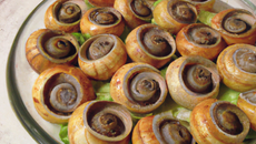 Les escargots de Champagne pris en croûte de pain