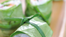 Makis de laitue aux légumes croquants