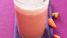 Ice-cream shake à la fraise