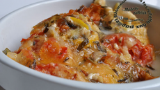 Gratin de courgettes à la tomate et estragon