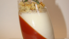 Verrine tomate citron coquelicot et pavot