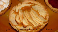 Tarte fine aux pommes et à la confiture de lait