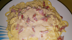 Pâtes à la carbonara maison