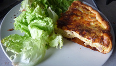 Quiche au thon et saumon fumé
