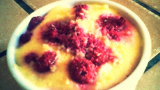 Mousse pâtissière framboise