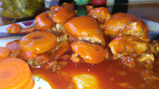 Poulet sucré à l'œuf