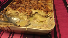 Gratin de pommes de terres au thon