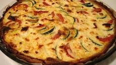 Tarte courgette feta tomates sechées