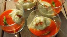 Verrines poivrons rouges-fenouils