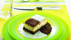 Terrine craquante aux deux chocolats