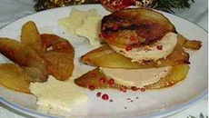 Millefeuilles de foie gras et poires