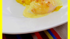 Œuf parfait au chou-fleur, curry et moutarde