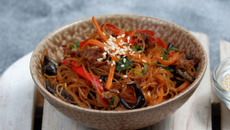 Japchae à déguster chaud ou froid