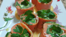 Roulés de Saumon façon antillaise