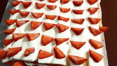 Carré aux fraises et au mascarpone