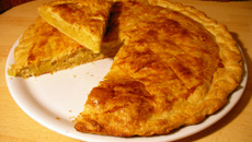 Galette aux amandes effilées
