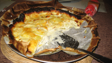 Tarte au maroilles et aux pommes de terre