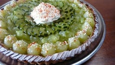 La tarte aux concombres du Lot et Garonne, Crème fouettée au piment d'Espelette